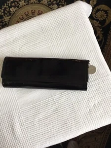 Charles David Black Pebbled Patent Leather Clutch NWOT - Picture 1 of 8