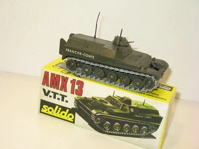 SOLIDO, Char AMX 13 VTT Franche Comté Con Porte Ouvrenti Modello 1971 - Immagine 1 di 4