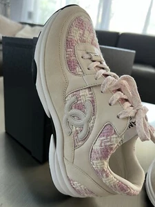 Chanel Sneaker Tweed Neu Fullset Rechnung - Bild 1 von 9