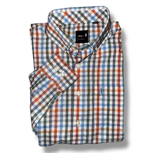 Camisa Johnnie-O Performance Abotonada Talla 16 Cuadros/A Cuadros - Imagen 1 de 10