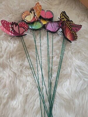 12 Mariposas Surtido De 13 Pulgadas - Selecciones Florales Artificiales De Mariposas • 14.68€