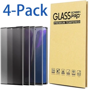 4 Pack For Samsung Galaxy Note 20 Ultra Tempered Glass Screen Protector Privacy - Picture 1 of 14