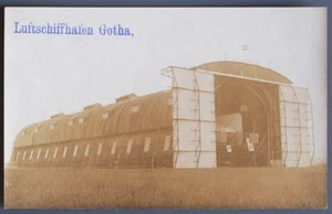 ALEMANIA 1910 ZEPPELIN - Puerto de aeronave/Airship Harbour Gotha foto original foto PPC - Imagen 1 de 2