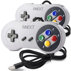 USB N64 SNES Xbox 360 Controller GamePad Joypad for Windows 7 8 10 11 PC Mac - Picture 1 of 174