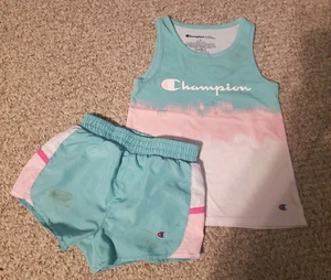 Champion Girls Tank & Shorts Size 5 - Picture 1 of 5