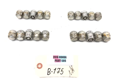 2016-2022 HONDA PILOT WHEEL LUG NUT SET X16 W/ 4 SECRET LOCKS OEM - Image 1 of 4