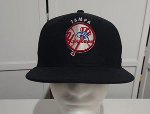 Gebrauchte Tampa Yankees Mütze New Era 59Fifty tailliert Größe 7 1/8 MILB niedrige Krone ⚾⚾⚾ - Bild 1 von 6