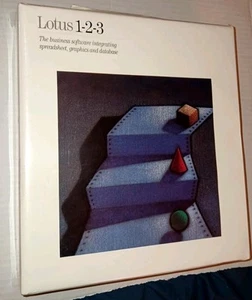 Vintage LOTUS 123 1-2-3 Release Software 5.25" Floppy Discs Release 2.01 NEW - Picture 1 of 7