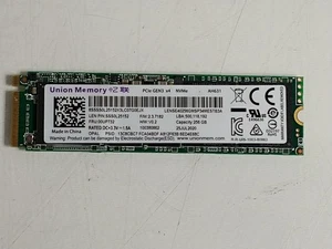 Union Memory AH631 LENSE40256GMSP34MESTB3A 256 GB NVMe 80mm Solid State Drive - Picture 1 of 6