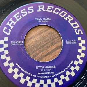 I'D RATHER GO BLIND TELL MAMA ETTA JAMES CHESS 91011 VINYL 45 RECORD 7" EX/NM !! - Picture 1 of 4