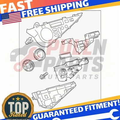 Toyota Prius C AC Control Unit - Part# 5590052740 (12-14) - Image 1 of 3