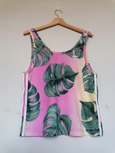Adidas sports tank top in tropical print | Size S - Picture 1 of 6
