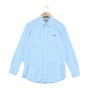 Burberry Tailored Shirt Mens Size M Blue Slim Fit - Picture 1 of 14