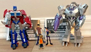 Transformers Prime 2011 First Edition Optimus Prime Vs Megatron Set of5 Instruct - Picture 1 of 22