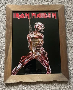 Iron Maiden Somewhere in Time Eddie Carnival Glass Picture Graphi Creations 1986 - Picture 1 of 8