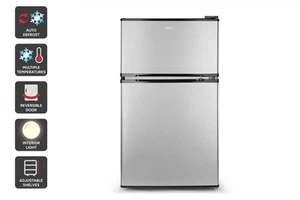 Kogan 87L Top Mount Fridge (Silver), Bar Fridges, Appliances - Picture 1 of 9