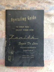 ZENITH R-600...R-600L Operating Guide... Transoceanic Radio - Picture 1 of 5