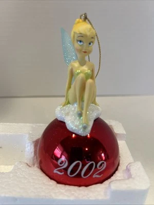 Campanilla Navidad Bola Adorno 2002 Disney Store Exclusivo Raro Foto 1 de 4