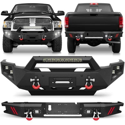 For 2010-2018 Dodge RAM 2500/3500 HD Off-Road Front or Rear Bumper W/Winch Plate Foto 1 de 4