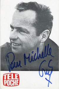 "Guy LUX" Photo originale dédicacée TÉLÉ POCHE 1967 (10x15cm) - Picture 1 of 2