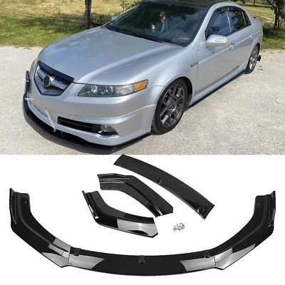 Front Bumper Cover Lip Spoiler Splitter Kit Trim For Acura TL 2008-2014 K+ Foto 1 de 4