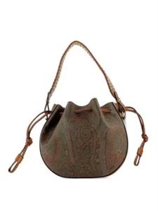 $1425 NEW ETRO UNI Paisley Shoulder Hand Bag Purse PVC Leather - Picture 1 of 6