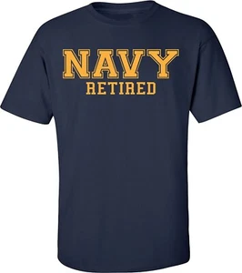 Camiseta de manga corta azul marino "NAVY retirada" de Estados Unidos - adulto pequeña - 6XL - Imagen 1 de 1