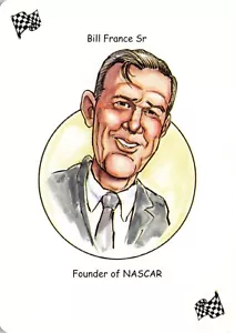BILL FRANCE Sr. American Racing Hero Single Swap Playing Card JOKER - Picture 1 of 2