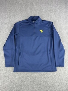 West Virginia University Nike Jacke Herren Medium Blau 1/4 Zip Golf Performance - Bild 1 von 9