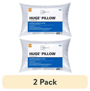 (2 pack) Mainstays Huge Overfilled Bed Pillow, Standard/Queen - Picture 1 of 12