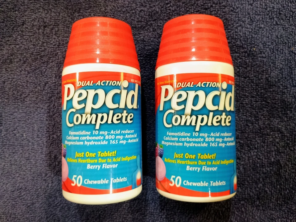 (Lote de 2)) Botellas Nuevas Pepcid Doble Acción Completa (Sabor Baya) Foto 1 de 1