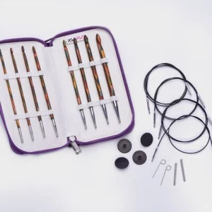 KnitPro Symfonie Wood Tunisian Crochet Hook Set - 8 hooks 4 cables accessories - Picture 1 of 1