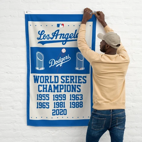 Los Angeles Dodgers Premium 3x5 ft Flag LA MLB Baseball World Series Banner Cover