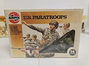 Airfix Toy Soldiers Boxed US Paratroops 1/32 Scale WW2 New Sealed - Picture 1 of 5