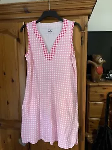 Lands End Draper James Pink Gingham Dress Size A - Picture 1 of 2