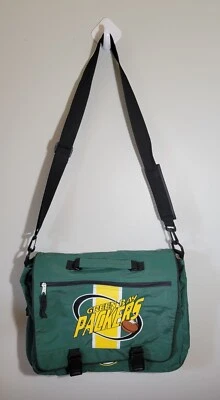 NFL Green Bay Packers Bolso de Transporte Correa para el Hombro 4 Cremallera Almacenamiento 16" X 13" Usado en Excelente Condición Foto 1 de 4