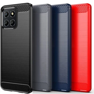 PIXFAB For Honor 200 Smart Case Carbon Fibre Silicone Shockproof ARMOUR Gel Phone Cover