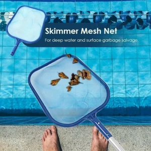 Swimming Pool Leaf Skimmer Rake Net Hot Tub Spa Cleaning Leaves Mesh Too Living - Picture 1 of 12