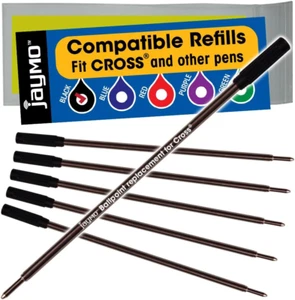 Cross 8513 Ballpoint Pen Refills, Black Ink, 4.563", Pack of 6 - Picture 1 of 12