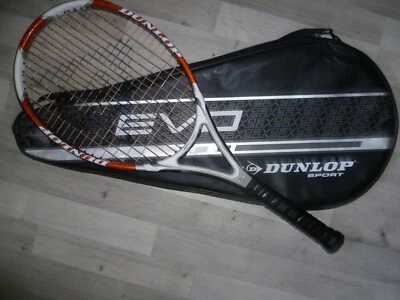 RAQUETTE TENNIS DUNLOP EVO 255 MANCHE 2  4  1/4 - Photo 1/4