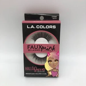 L.A. Colors Faux Mink 3D Lashes, HalloQueens Collection, Kitty NEW - Picture 1 of 2