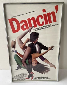 Vintage Dancin' Framed Poster Window Card, Jules Fisher, Broadhurst Theater 1978 - Picture 1 of 6