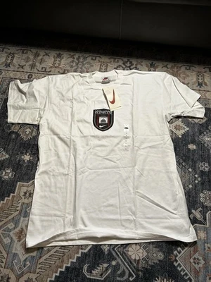 Vintage 90s Nike Niketown New York T Shirt Adult L White Made In Mexico New - Image 1 of 4