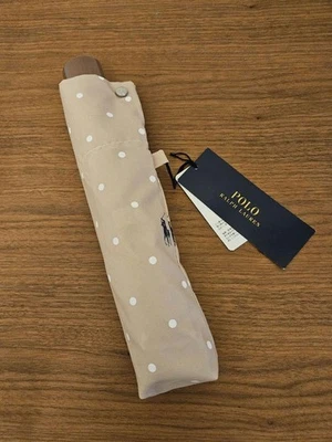 Polo Ralph Lauren Paraguas Plegable Beige X Lunares X Polo Player Poliéster Foto 1 de 4