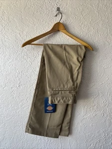 Dickies Kids Size 12 Khaki Pants Or Trousers Classic Fit Reinforced Knee NWT A60 - Picture 1 of 10