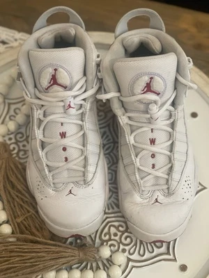 Nike Air Jordan 6 Anillos GS Zapatos Tenis Blanco Hibisco Talla 7 Juvenil 323419-116 Foto 1 de 4