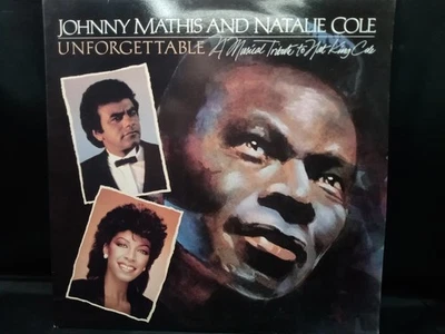 Johnny Mathis and Natalie Cole Unforgettable 12'' Vinyl Album CBS 10042 - Image 1 of 4