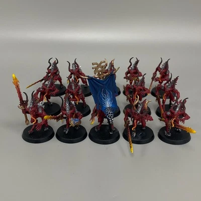 15 BLOODLETTERS OF KHORNE WARHAMMER AGE OF SIGMAR AOS 40k CHAOS DAEMONS - Image 1 of 4