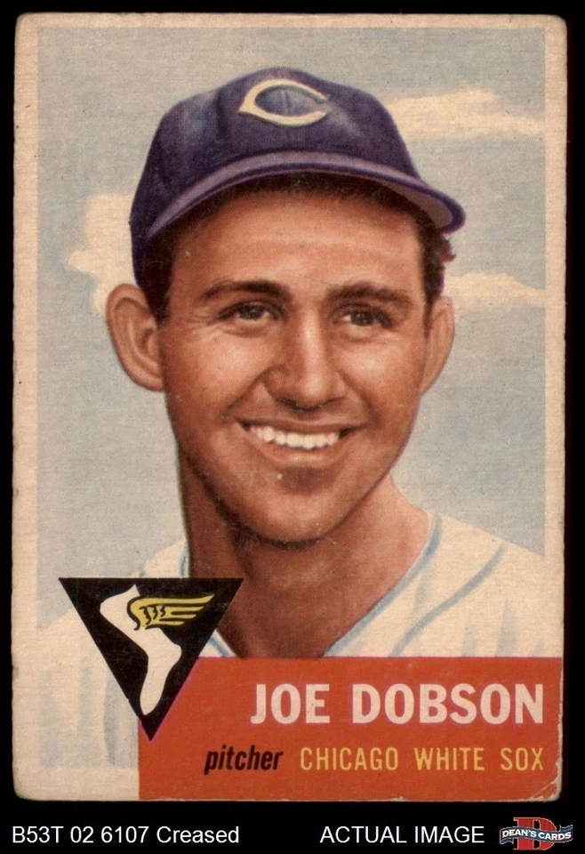 1953 Topps #5 Joe Dobson White Sox 2 - GOOD - Image 1 of 1