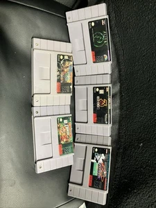 SNES Cartridges, MK3, Alien 3, DK Country 1 & 3, Ken Griffey Jr. Baseball - Picture 1 of 7
